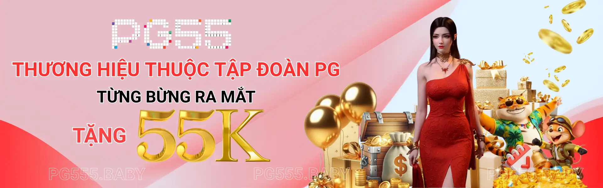 Nhà cái PG55 thuộc tập đoàn PG tặng 55K